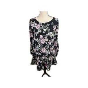 JAASE Australian boutique dress XS black floral extra small